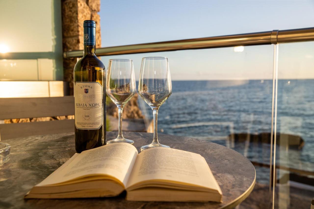 Black Rocks Family, Luxury Seafront Beach Maisonette Agios Gordios  Esterno foto